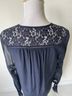 Rebecca Taylor 100% Silk Blue Blouse Size 4 - photo 6