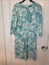 J. McLaughlin Print Blue White Casual Dress Size M - photo 3