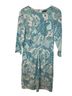 J. McLaughlin Print Blue White Casual Dress Size M - photo 1