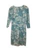 J. McLaughlin Print Blue White Casual Dress Size M - photo 2
