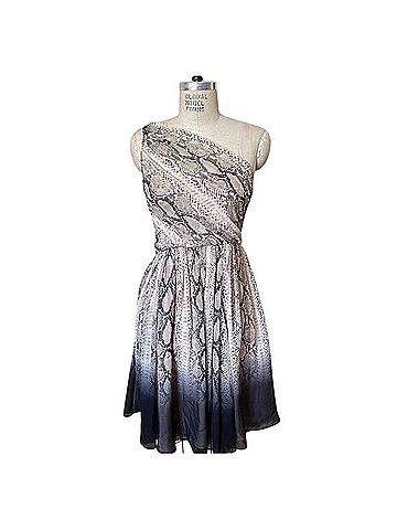 Tracy Reese Silk One Shoulder Frock Dress Cocktail Dress (view 1)