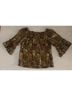 Milly Floral Multi Color Short Sleeve Blouse Size 6 - photo 4