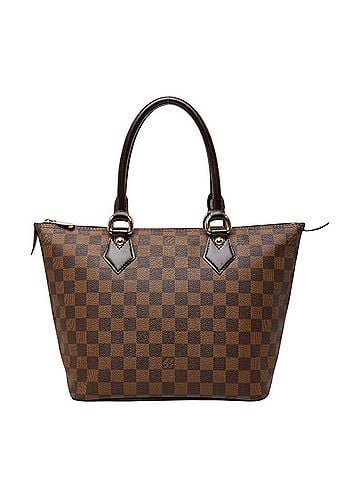 Louis Vuitton Louis Vuitton Damier Saleya PM Tote Bag N51183 Brown Leather Women's LOUIS VUITTON (view 1)