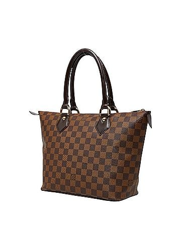 Louis Vuitton Louis Vuitton Damier Saleya PM Tote Bag N51183 Brown Leather Women's LOUIS VUITTON (view 2)