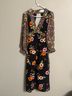 ASOS 100% Polyester Floral Black Orange Casual Dress Size 2X - photo 4