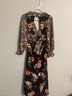 ASOS 100% Polyester Floral Black Orange Casual Dress Size 2X - photo 5
