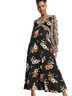 ASOS 100% Polyester Floral Black Orange Casual Dress Size 2X - photo 1