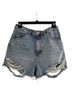Topshop Blue Denim Shorts Size 6 - photo 1