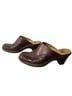 Sofft 100% Leather Floral Brown Mule/Clog Size 6 1/2 - photo 7