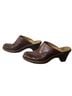 Sofft 100% Leather Floral Brown Mule/Clog Size 6 1/2 - photo 4
