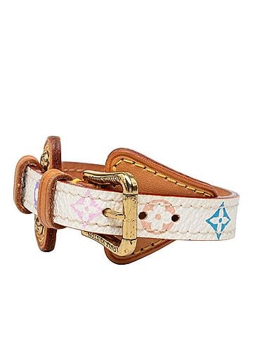 Louis Vuitton Louis Vuitton Monogram Bracelet Teda PM M92485 White Multicolor Leather Women's LOUIS VUITTON (view 2)