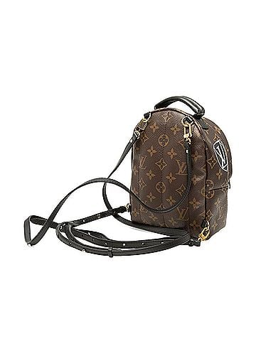Louis Vuitton Louis Vuitton Monogram Palm Springs Mini Backpack M42971 Brown Leather Women's LOUIS VUITTON (view 2)