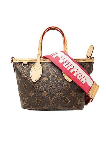 Louis Vuitton Louis Vuitton Monogram Neverfull BB Shoulder Bag/Handbag 2-Way M46786 Rose Peony Pink/Brown Leather Women's LOUIS VUITTON (view 1)