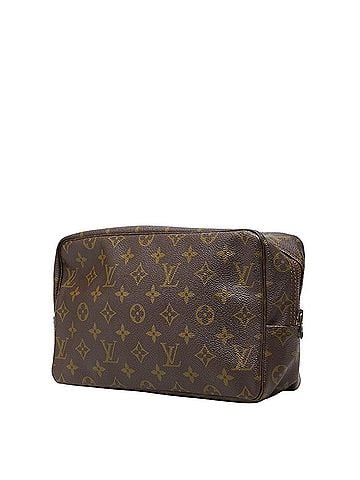 Louis Vuitton Louis Vuitton Monogram Trousses Toilette 28 Second Bag Clutch M47522 Brown Leather Women's LOUIS VUITTON (view 2)