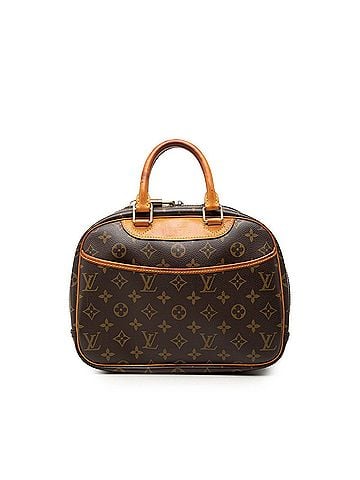 Louis Vuitton Louis Vuitton Monogram Trouville Handbag M42228 Brown Leather Women's LOUIS VUITTON (view 1)