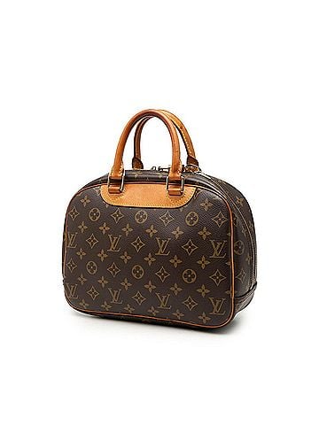 Louis Vuitton Louis Vuitton Monogram Trouville Handbag M42228 Brown Leather Women's LOUIS VUITTON (view 2)