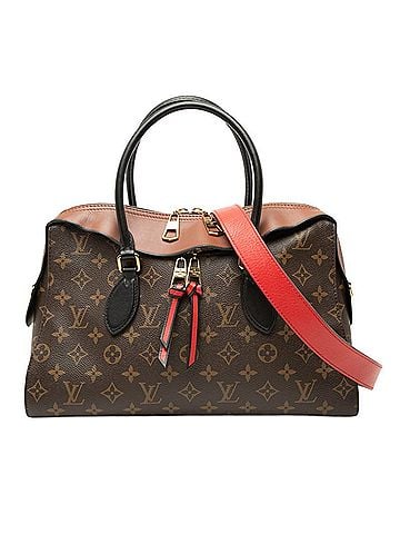 Louis Vuitton Louis Vuitton Monogram Tuileries Tote Handbag Shoulder Bag 2WAY M41456 Brown Black Leather Women's LOUIS VUITTON (view 1)