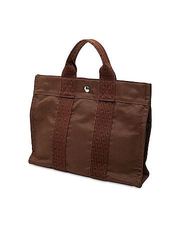 Hermès Hermes Herline PM Tote Bag Handbag Brown Canvas Women's HERMES (view 2)
