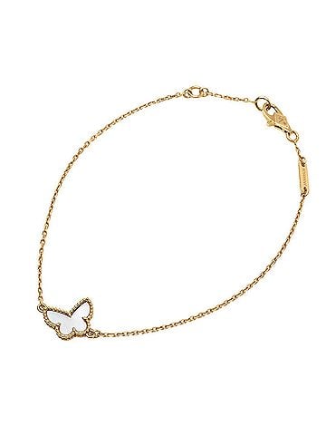 Van Cleef & Arpels Van Cleef &amp; Arpels Sweet Papillon Extra Small Bracelet VCARF69000 18KYG Yellow Gold 750 Mother of Pearl Women's (view 1)