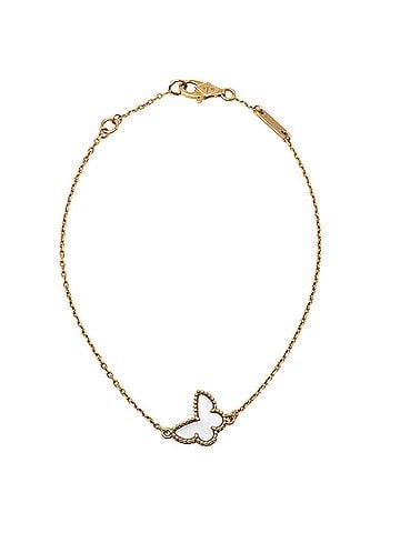 Van Cleef & Arpels Van Cleef &amp; Arpels Sweet Papillon Extra Small Bracelet VCARF69000 18KYG Yellow Gold 750 Mother of Pearl Women's (view 2)