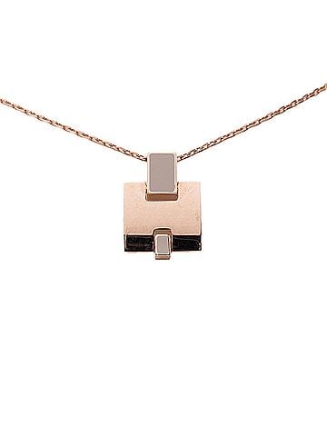 Hermès Hermes Eileen Pendant Necklace, Pink Gold Plated, Women's HERMES (view 1)