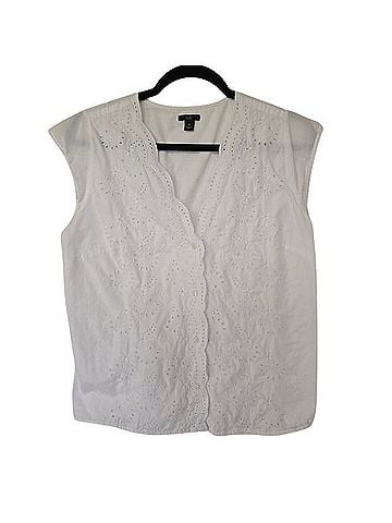 Ann Taylor Factory Sleeveless T-Shirt (view 1)