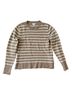J.Crew Factory Store Stripes Brown White Pullover Sweater Size M - photo 1