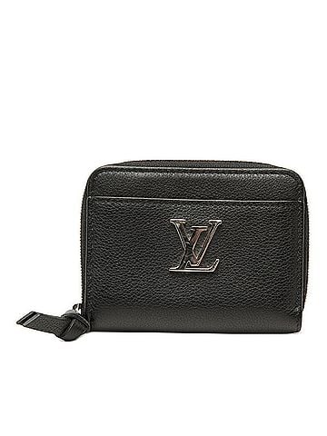 Louis Vuitton Louis Vuitton Lockme Zippy Coin Purse Wallet/Coin Case M80099 Noir Black Leather Women's LOUIS VUITTON (view 1)