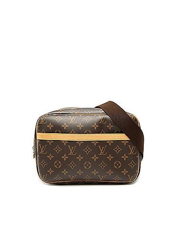 Louis Vuitton Louis Vuitton Monogram Reporter PM Crossbody Shoulder Bag M45254 Brown Leather Women's LOUIS VUITTON (view 1)