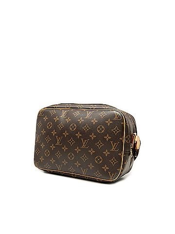 Louis Vuitton Louis Vuitton Monogram Reporter PM Crossbody Shoulder Bag M45254 Brown Leather Women's LOUIS VUITTON (view 2)