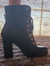 Target Black Gold Ankle Boots Size 8 1/2 - photo 3