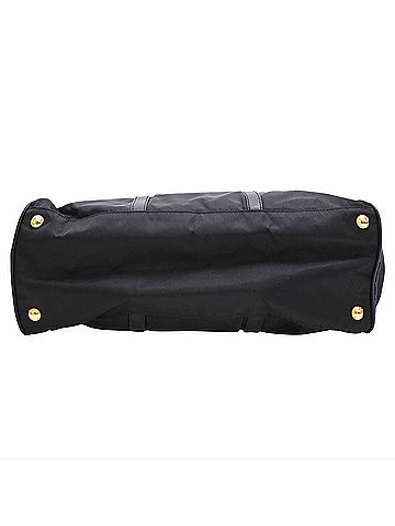Prada Prada Braided Handle Tessuto Shoulder Bag in Black Nylon (view 2)