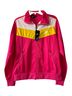 Nike 100% Polyester Color Block Pink Yellow White Jacket Size M - photo 1