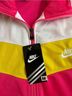 Nike 100% Polyester Color Block Pink Yellow White Jacket Size M - photo 8