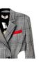 Hellessy 100% Cotton Plaid Gray Blazer Size 6 - photo 7