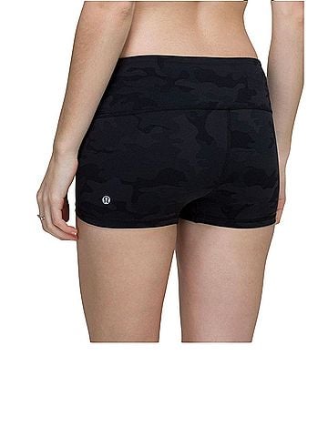 Lululemon Athletica Boogie Short Black Camo Shorts (view 1)