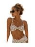Caroline Constas Polka Dots White Black Swimsuit Top Size S - photo 2
