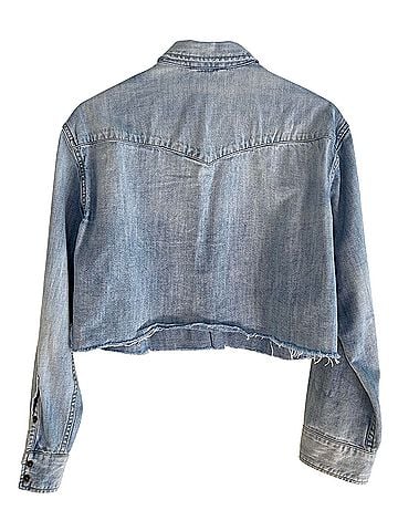 ALLSAINTS cropped canyon Long Sleeve Button-Down Shirt (view 2)