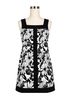 Nannette Floral Black White Casual Dress Size 6 - photo 1