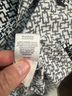Foxcroft Print White Black Button-Down Shirt Size L - photo 5