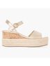 Luxe by Justfab Gold Tan Wedges Size 8 1/2 - photo 6