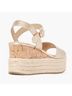 Luxe by Justfab Gold Tan Wedges Size 8 1/2 - photo 7