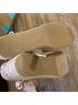 Luxe by Justfab Gold Tan Wedges Size 8 1/2 - photo 13