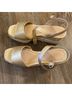 Luxe by Justfab Gold Tan Wedges Size 8 1/2 - photo 11