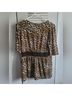 MICHAEL Michael Kors 100% Polyester Leopard Print Brown T-Shirt Size M - photo 6