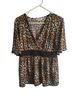 MICHAEL Michael Kors 100% Polyester Leopard Print Brown T-Shirt Size M - photo 1