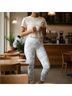 Luxe by Justfab Camo Multi Color Leggings Size S - photo 12