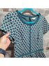 Boden Teal Ivory Casual Dress Size 8 - photo 4