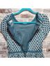 Boden Teal Ivory Casual Dress Size 8 - photo 9