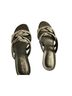 Life Stride 100% Plastic Graphic Silver Heels Size 7 - photo 1